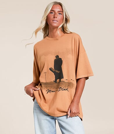 Merch Traffic Johnny Cash Oversized Band T-Shirt front view