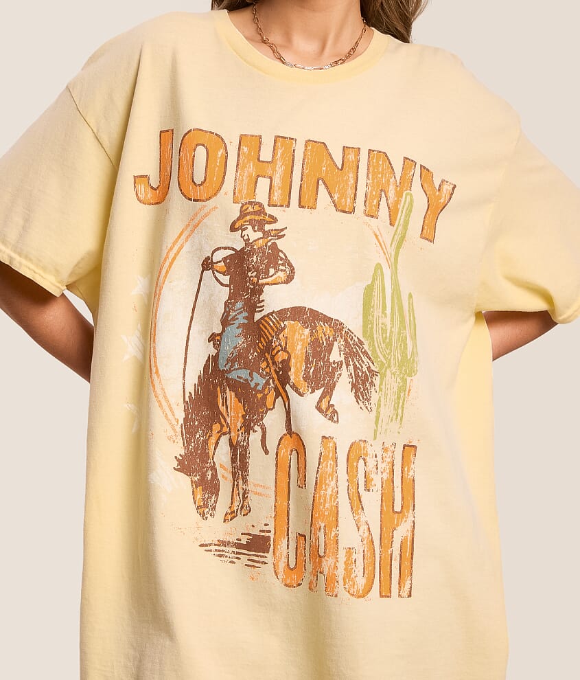 Johnny Cash Cowboy Oversized Band T-Shirt