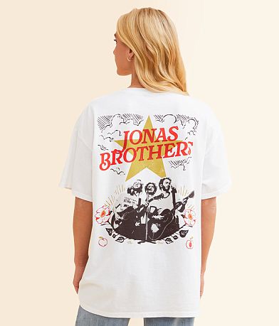 Merch Traffic Jonas Brothers Oversized Band T-Shirt BACK