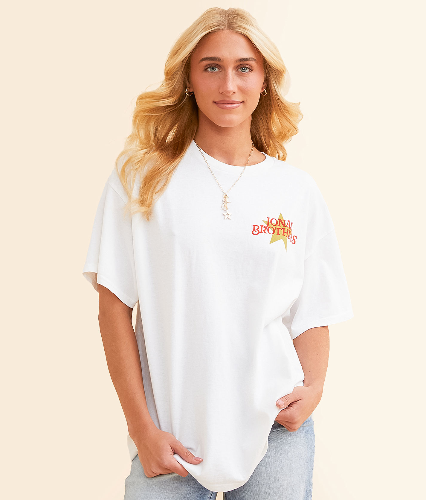 Merch Traffic Jonas Brothers Oversized Band T-Shirt - Women's