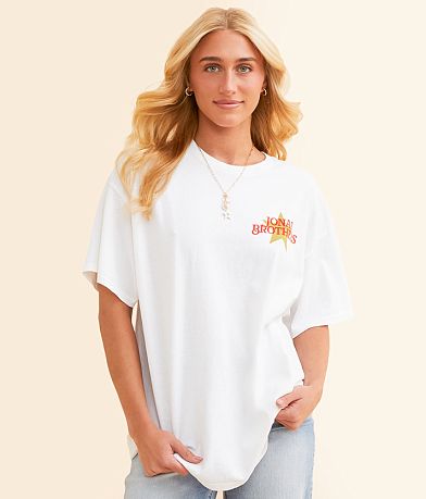 Merch Traffic Jonas Brothers Oversized Band T-Shirt front view