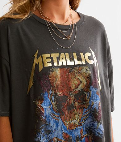 Merch Traffic Metallica Oversized Band T-Shirt misc detail 1 view