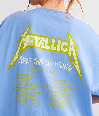 Merch Traffic Metallica Ride The Lightning Band T-Shirt MISC_DETAIL_1