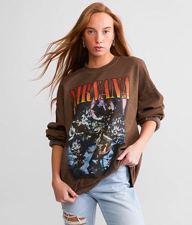 Merch Traffic Nirvana Oversized Band Pullover front view