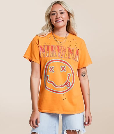 Merch Traffic Nirvana Band T-Shirt full left side view