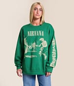 Merch Traffic Nirvana Band Pullover - Women's Sweatshirts in