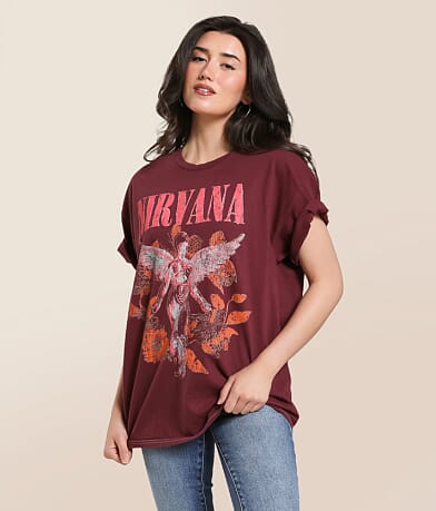 Merch Traffic Nirvana Oversized Band T-Shirt front view