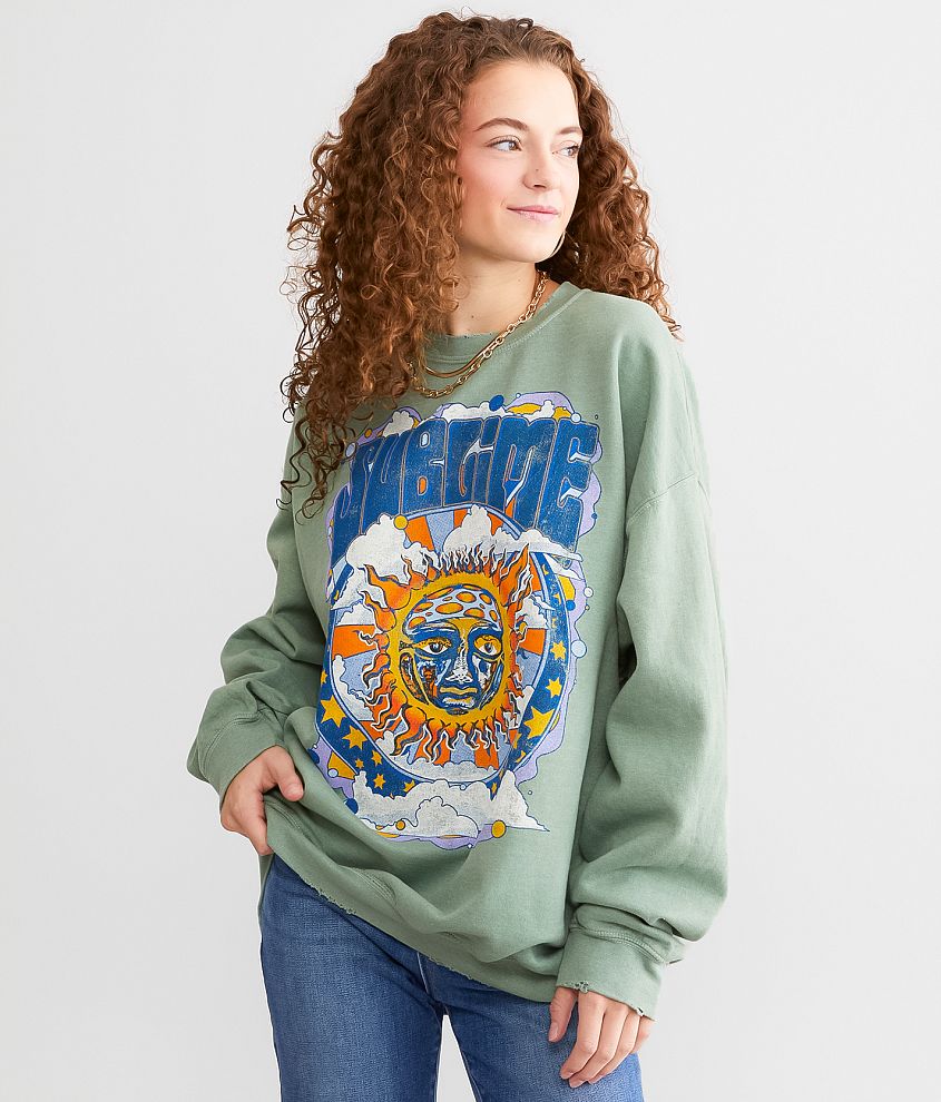 Oversized discount band sweatshirt