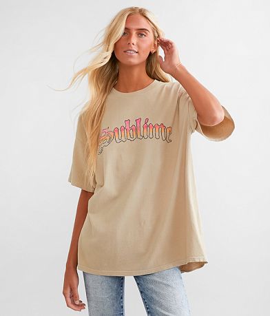 Merch Traffic Sublime Koi Fish Oversized Band T-Shirt FULL_LEFT_SIDE