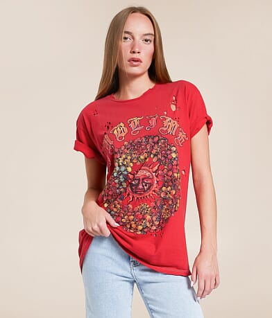 Merch Traffic Sublime Floral Oversized Band T-Shirt front view