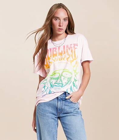 Merch Traffic Sublime Oversized Band T-Shirt front view