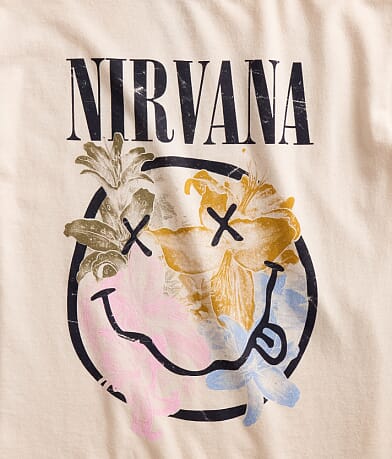 Girls - Nirvana Smiley Band T-Shirt thumbnail 5