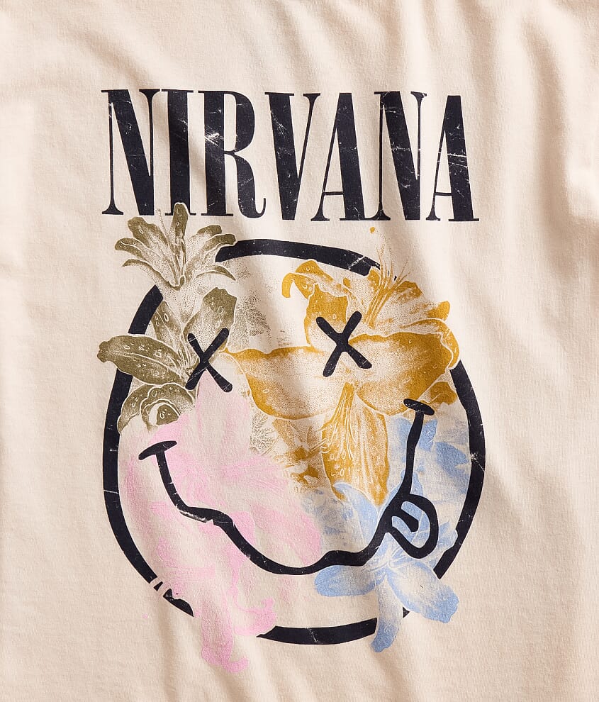 Girls - Nirvana Smiley Band T-Shirt