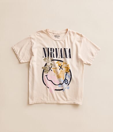 Girls - Nirvana Smiley Band T-Shirt