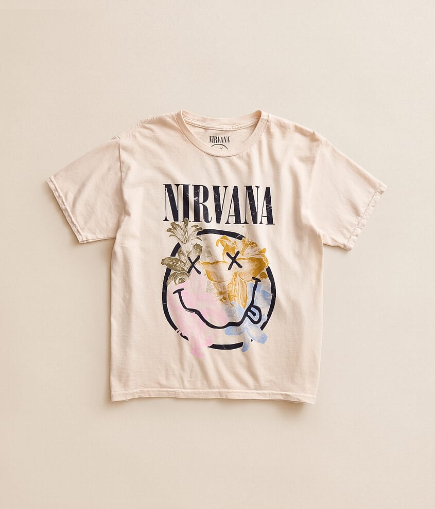 Girls - Nirvana Smiley Band T-Shirt