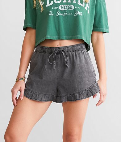 Hurley Jackson Ruffle Short front view