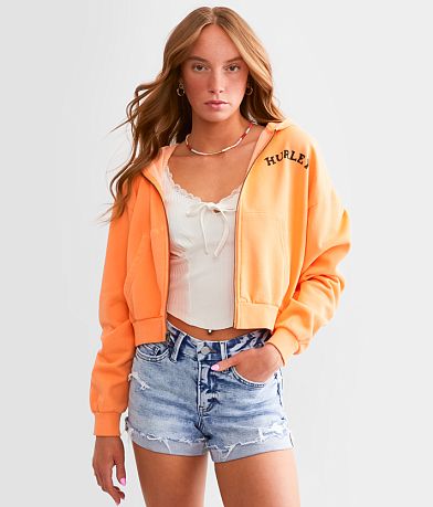 Hurley Sabretooth Cropped Hoodie front view