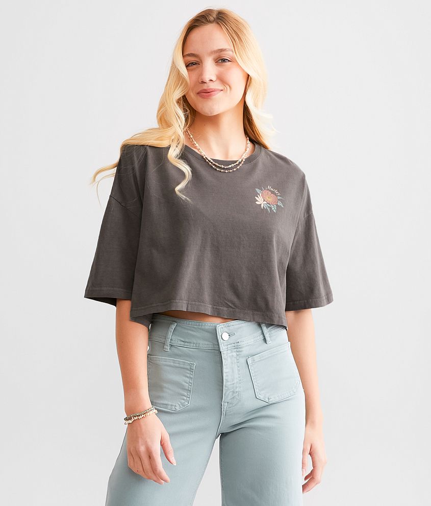 Hurley Paradiso Boyfriend Cropped T-Shirt