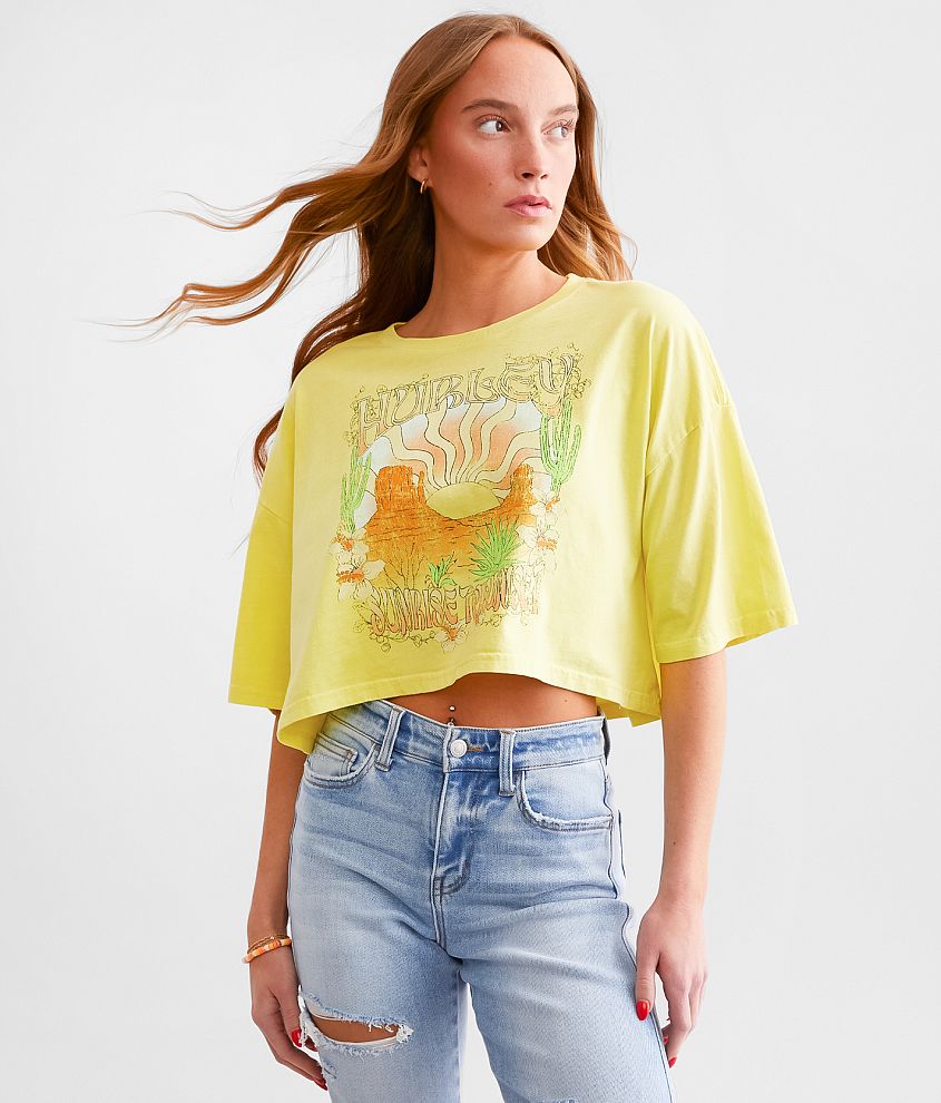 Hurley Sunrise To Sunset Cropped Boyfriend T-Shirt