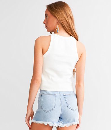 Hurley Flight To Cabo Cropped Tank Top back view