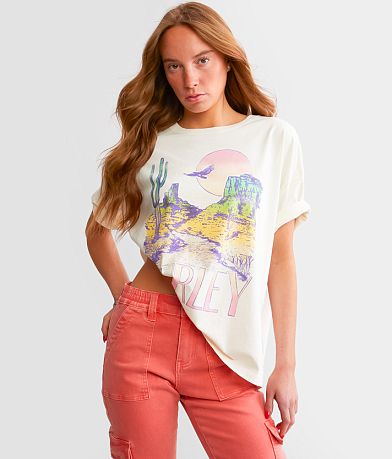 Hurley Canyon Dreams Oversized T-Shirt front view