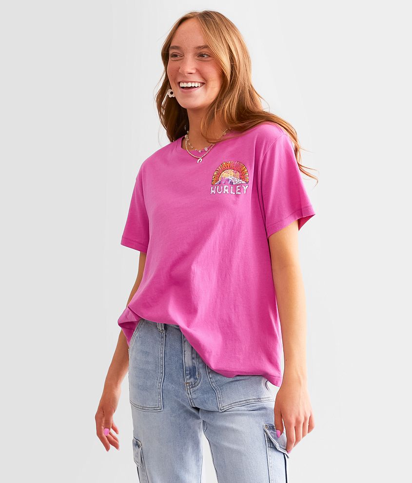 Hurley Cruising Girlfriend T-Shirt - Women's T-Shirts in Rose Violet ...
