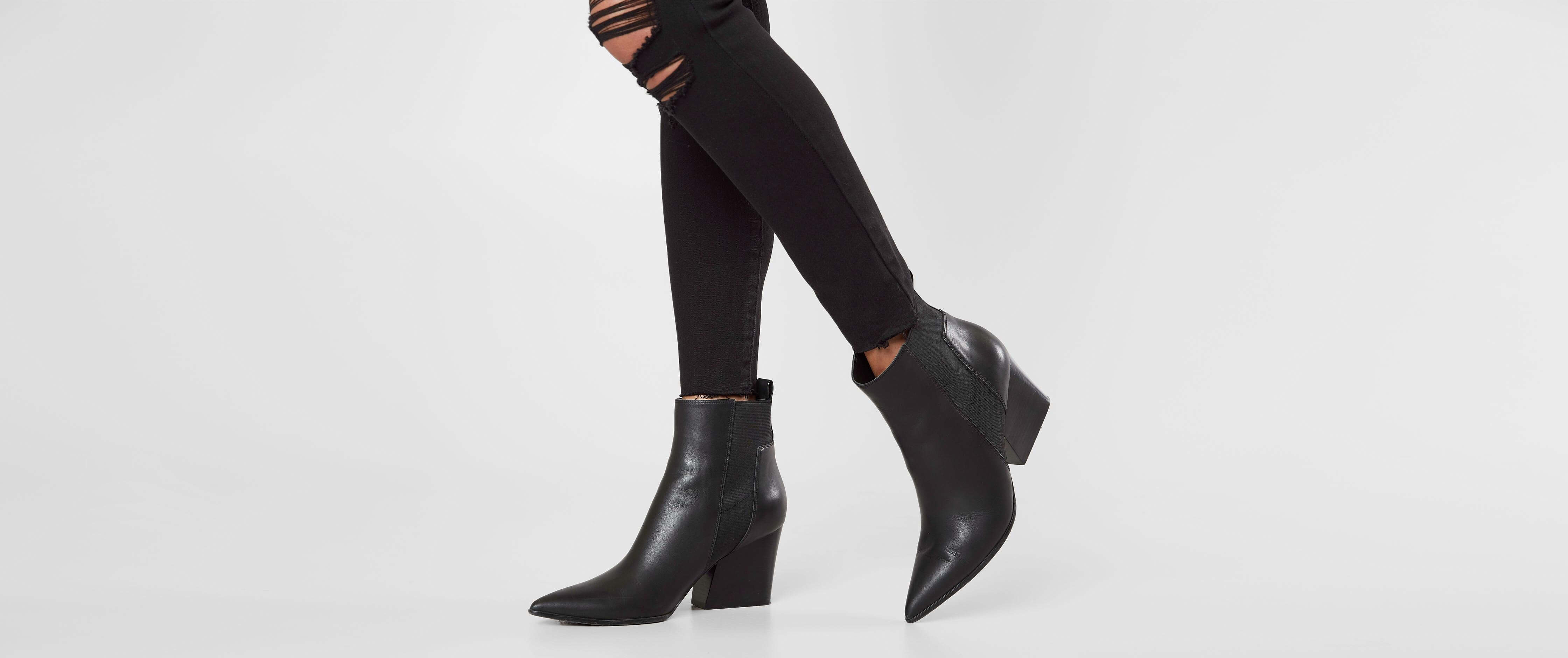 kendall and kylie black ankle boots