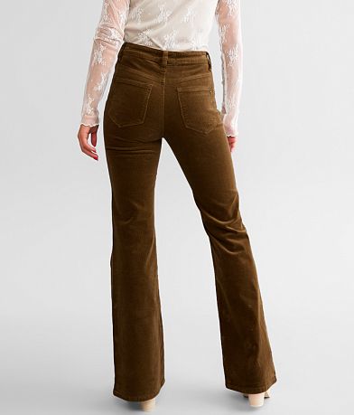 Mica Denim High Rise Corduroy Flare Pant back view