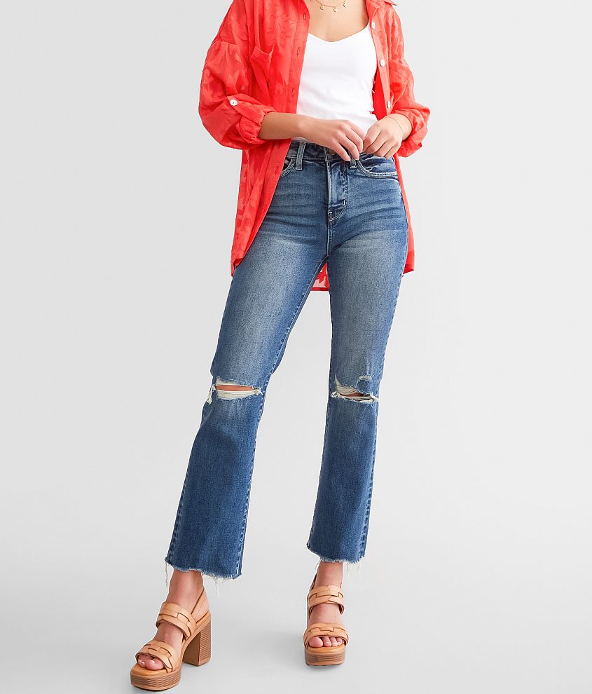 BKE Billie Cropped Straight Stretch Jean front view