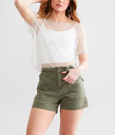 Mica Denim Carpenter Stretch Short front view