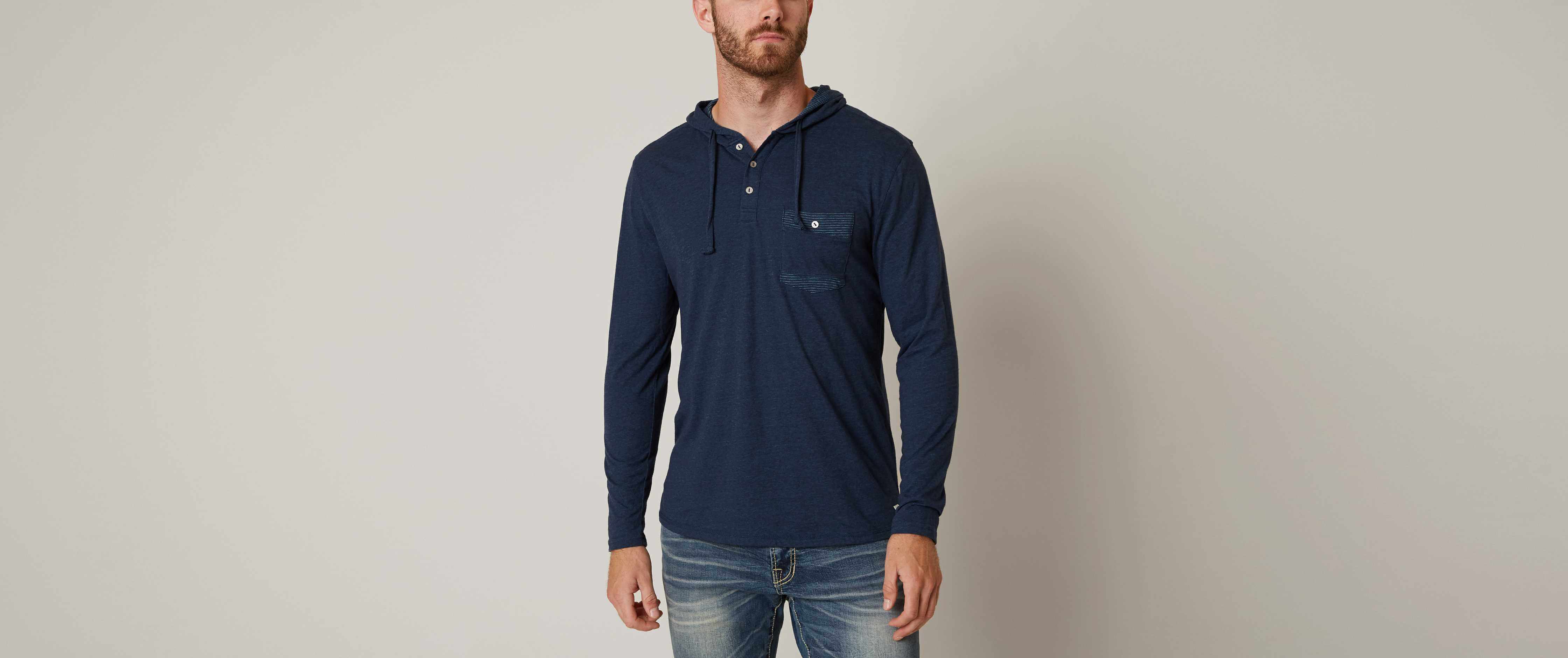 Departwest Heathered Henley Hoodie