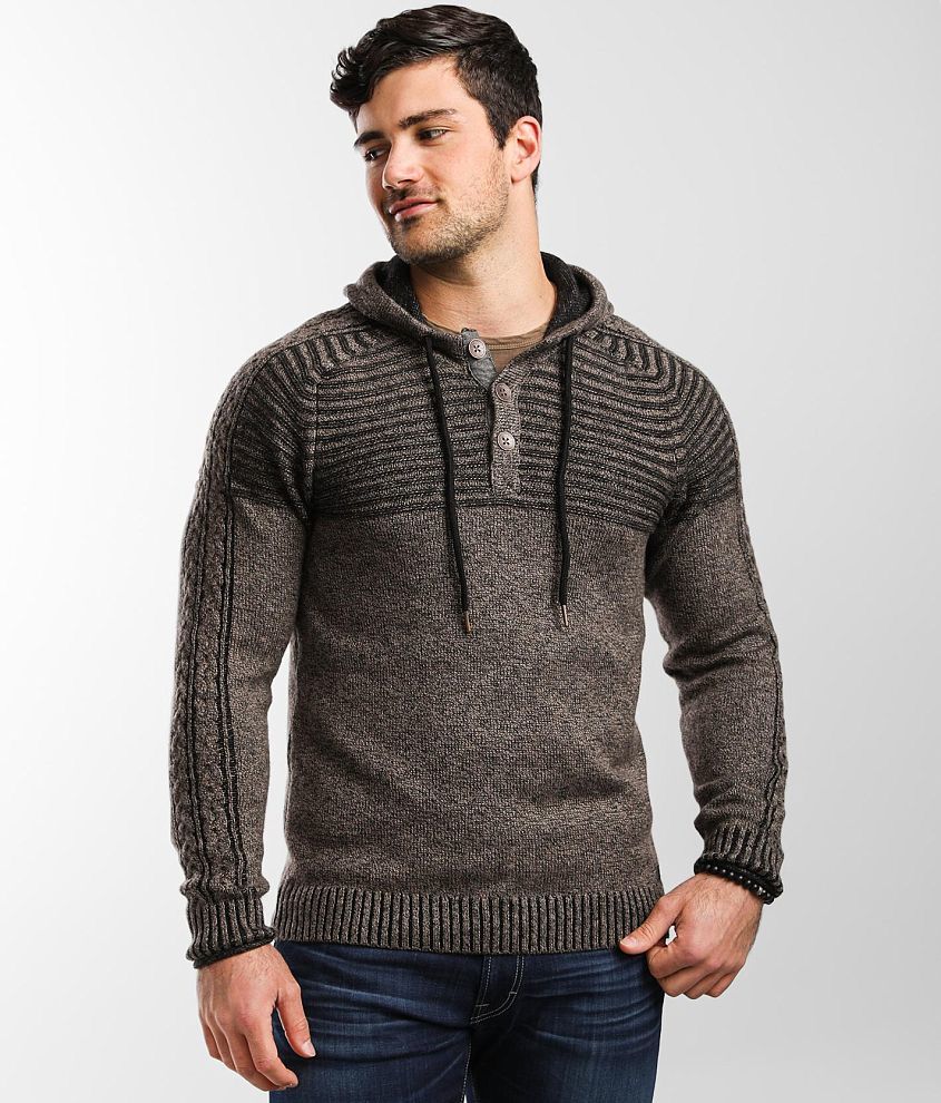 Henley store hooded sweater