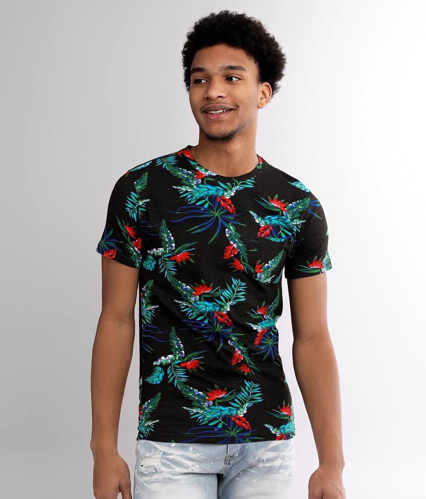 Departwest Tropical Floral T-Shirt front view