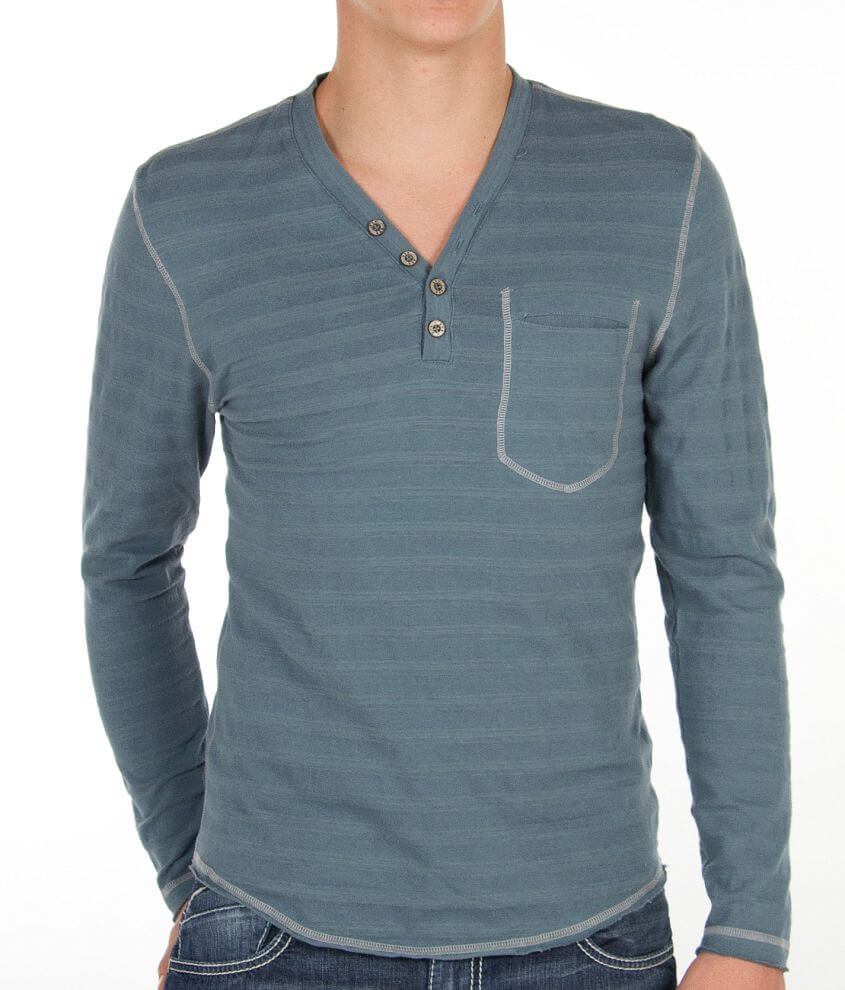 BKE Striped Henley front view