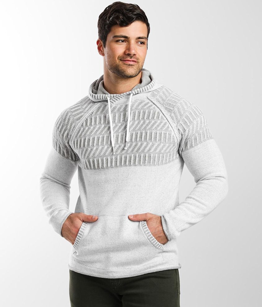 BKE Myers Hooded Sweater - Men's Sweaters in BKE White | Buckle