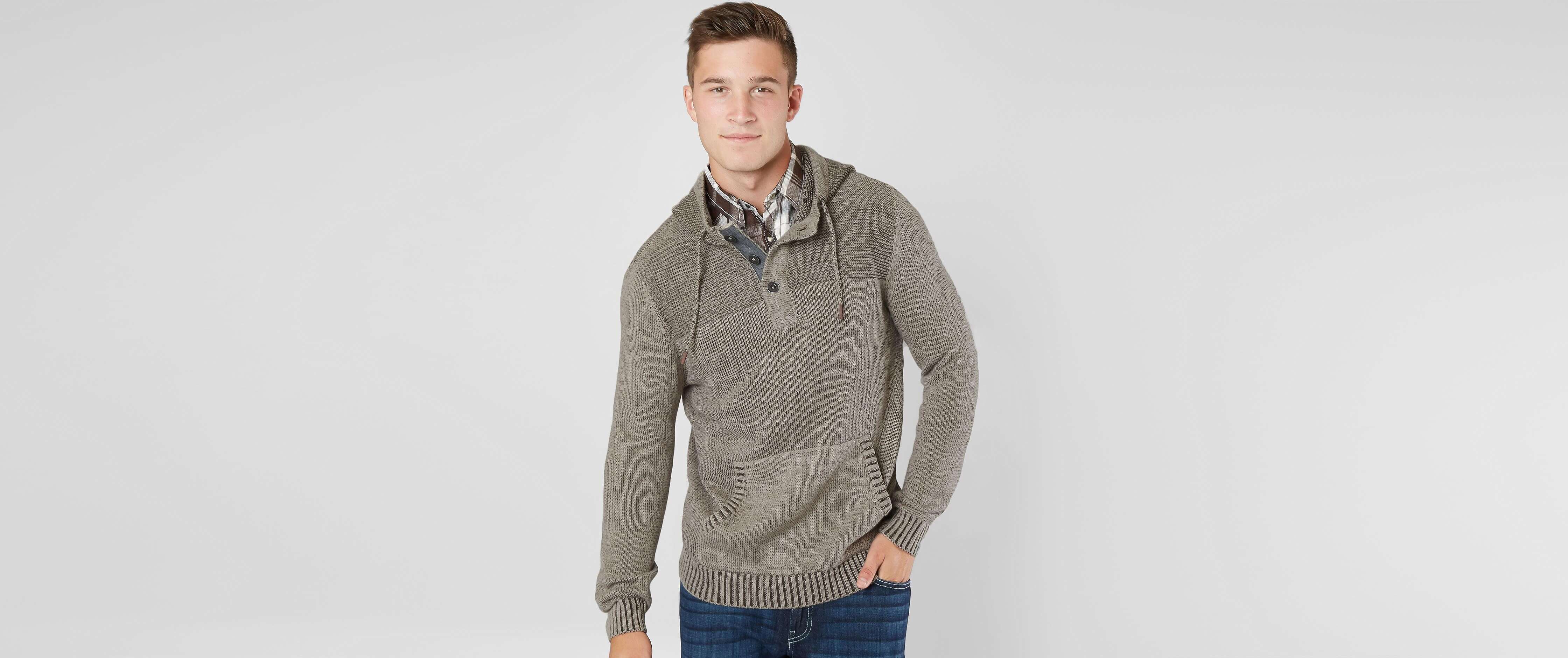 henley hooded sweater