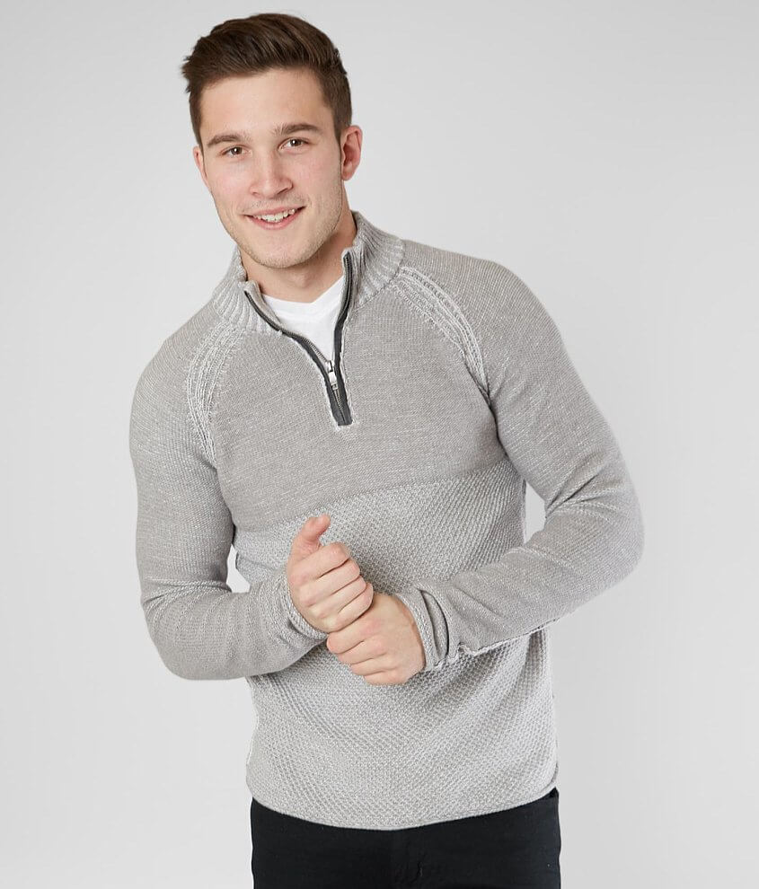 BKE Albany Quarter Zip Sweater front view