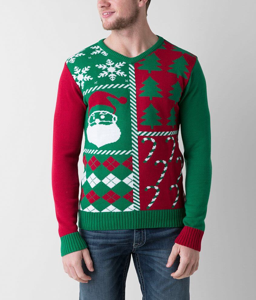 V neck 2025 christmas sweater