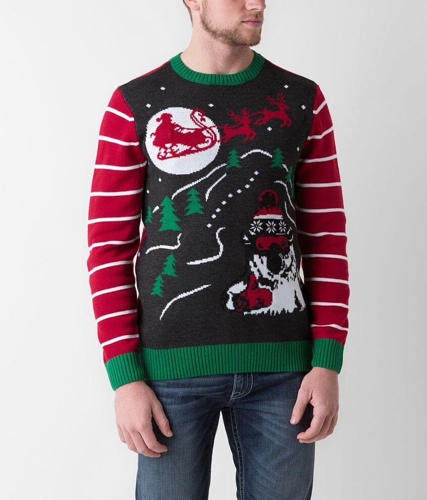 Ugly Christmas Sweater Polar Bear Sweater front view