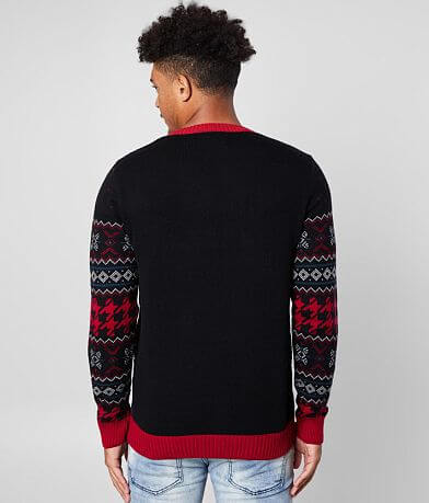 Ugly Christmas Sweater Let It Glow Sweater BACK
