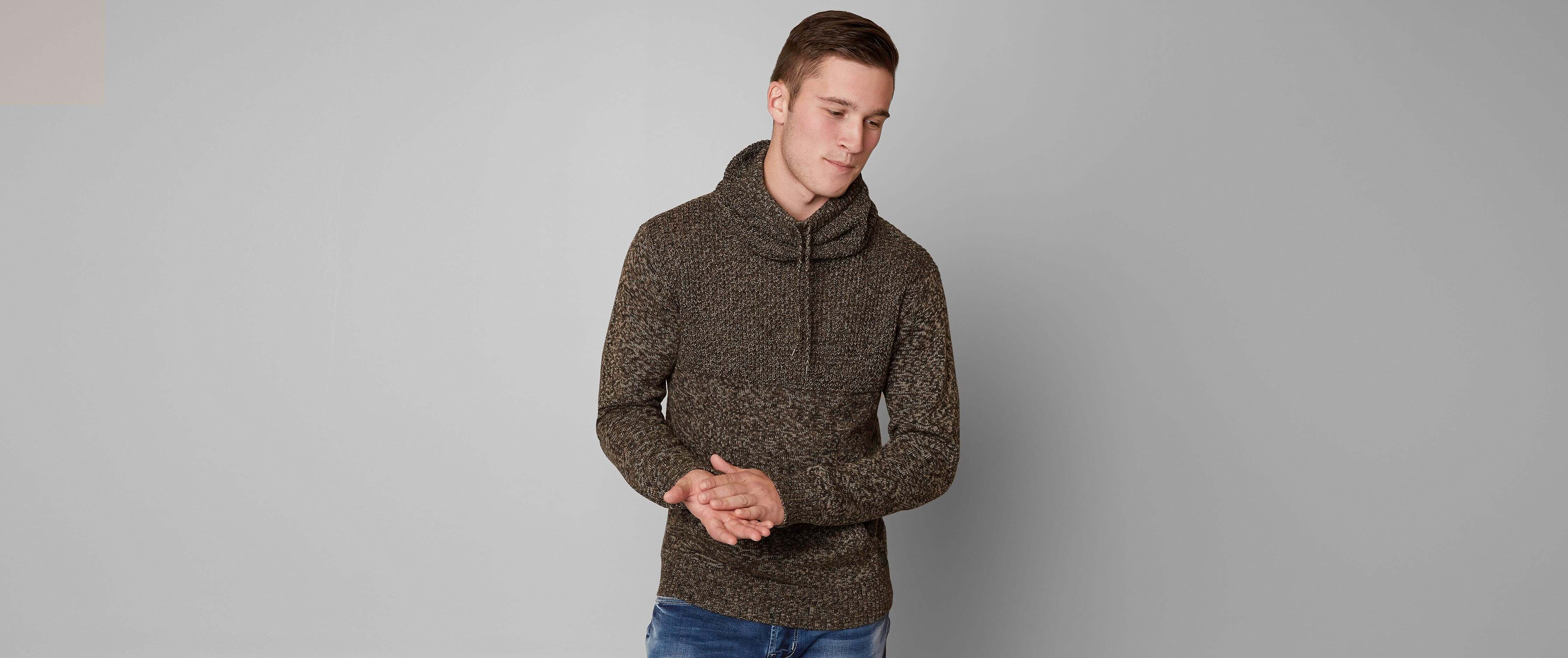 trash nouveau shawl neck sweater