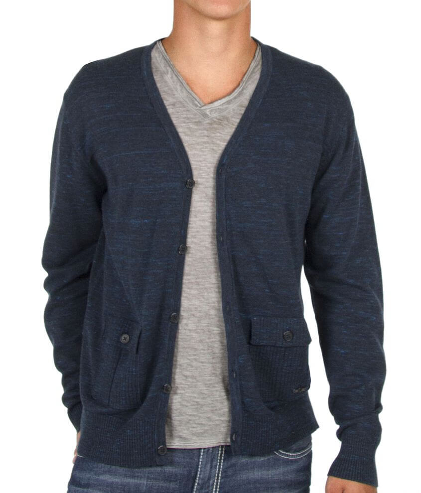 Trash Nouveau Cardigan Sweater - Men's Sweaters in Dark Navy Mel | Buckle