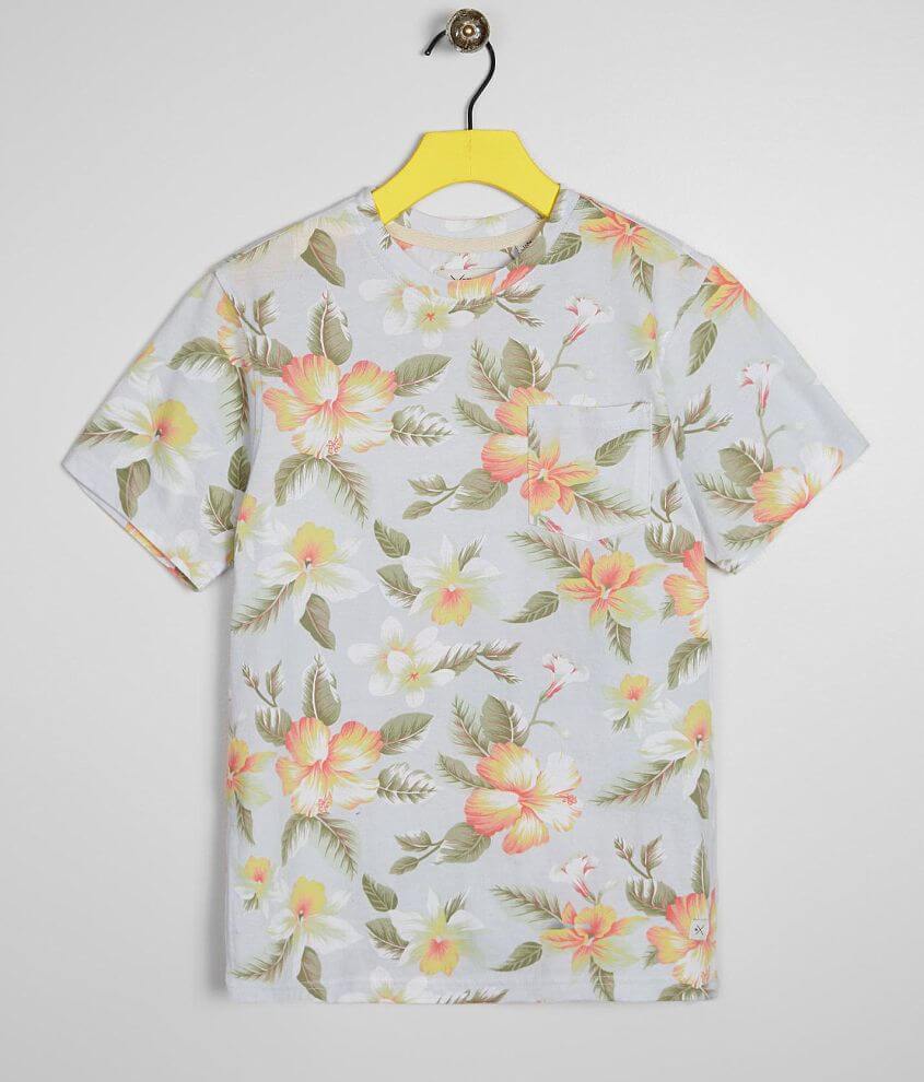 Flower print shirt sales boy