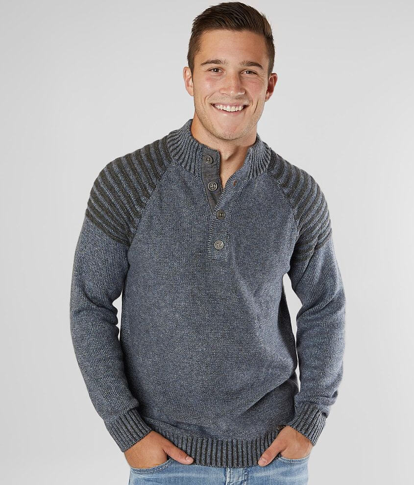 J.B. Holt Wilson Henley Sweater - Men's Sweaters in Blue | Buckle