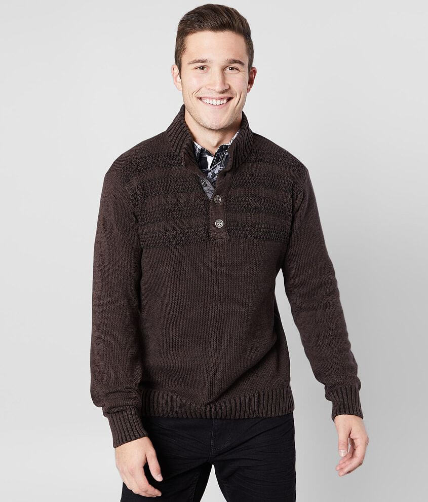 J.B. Holt Finley Henley Sweater front view