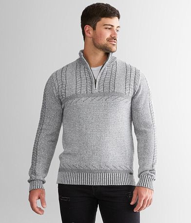 J.B. Holt Quarter Zip Sweater front view