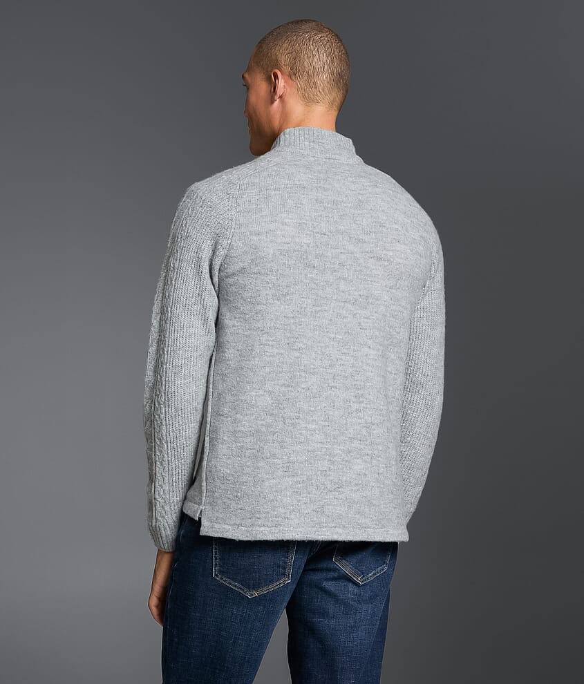 Cable Knit Quarter Zip Sweater