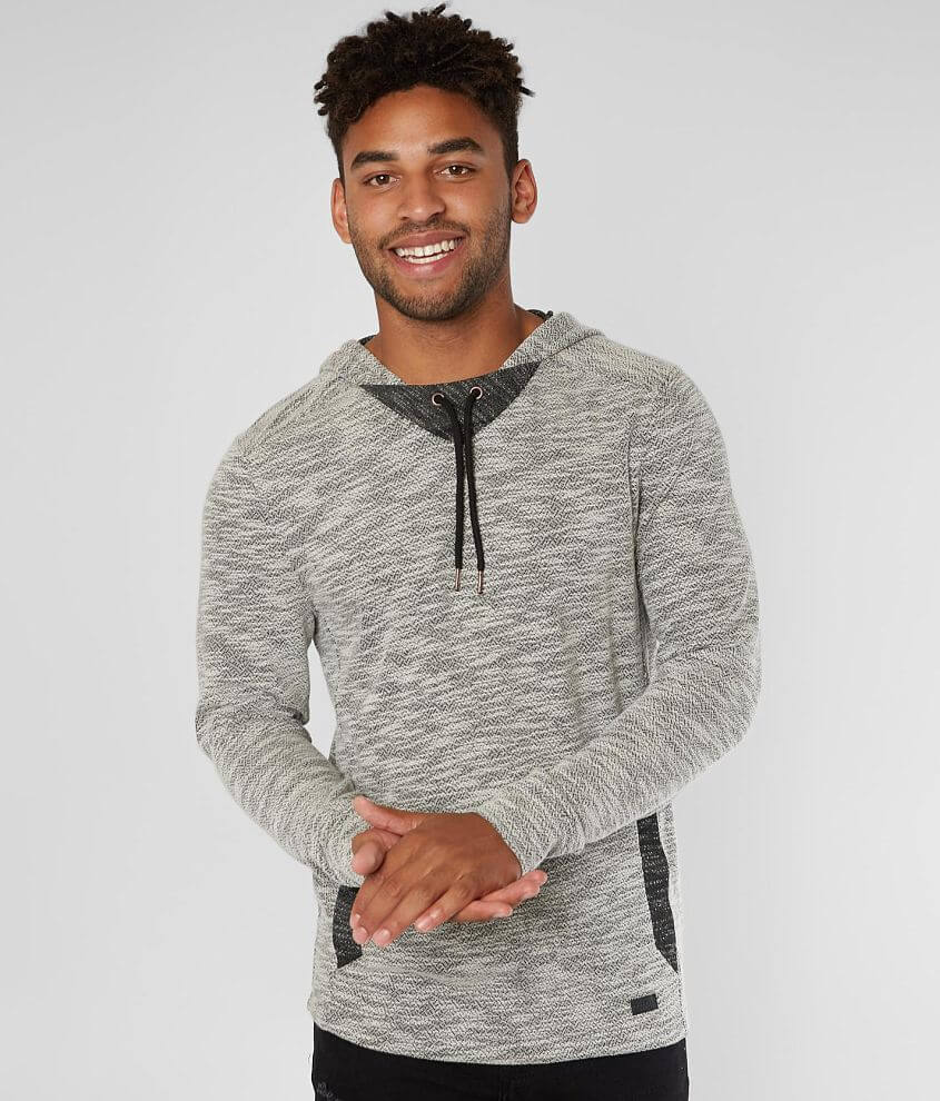 Outpost Makers Marled Knit Drop Tail Hoodie - Men's Sweatshirts in ...