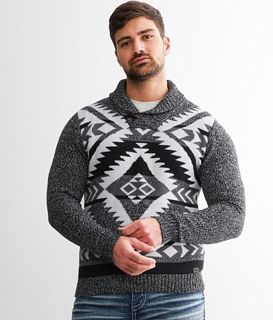 Outpost Makers Southwestern Shawl Sweater front view