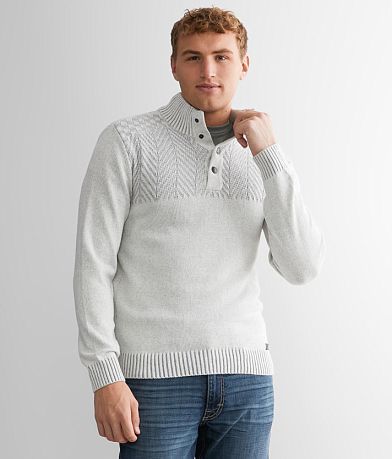 Outpost Makers Ribbed Knit Hooded Sweater - Men's Sweaters in Fired Brick